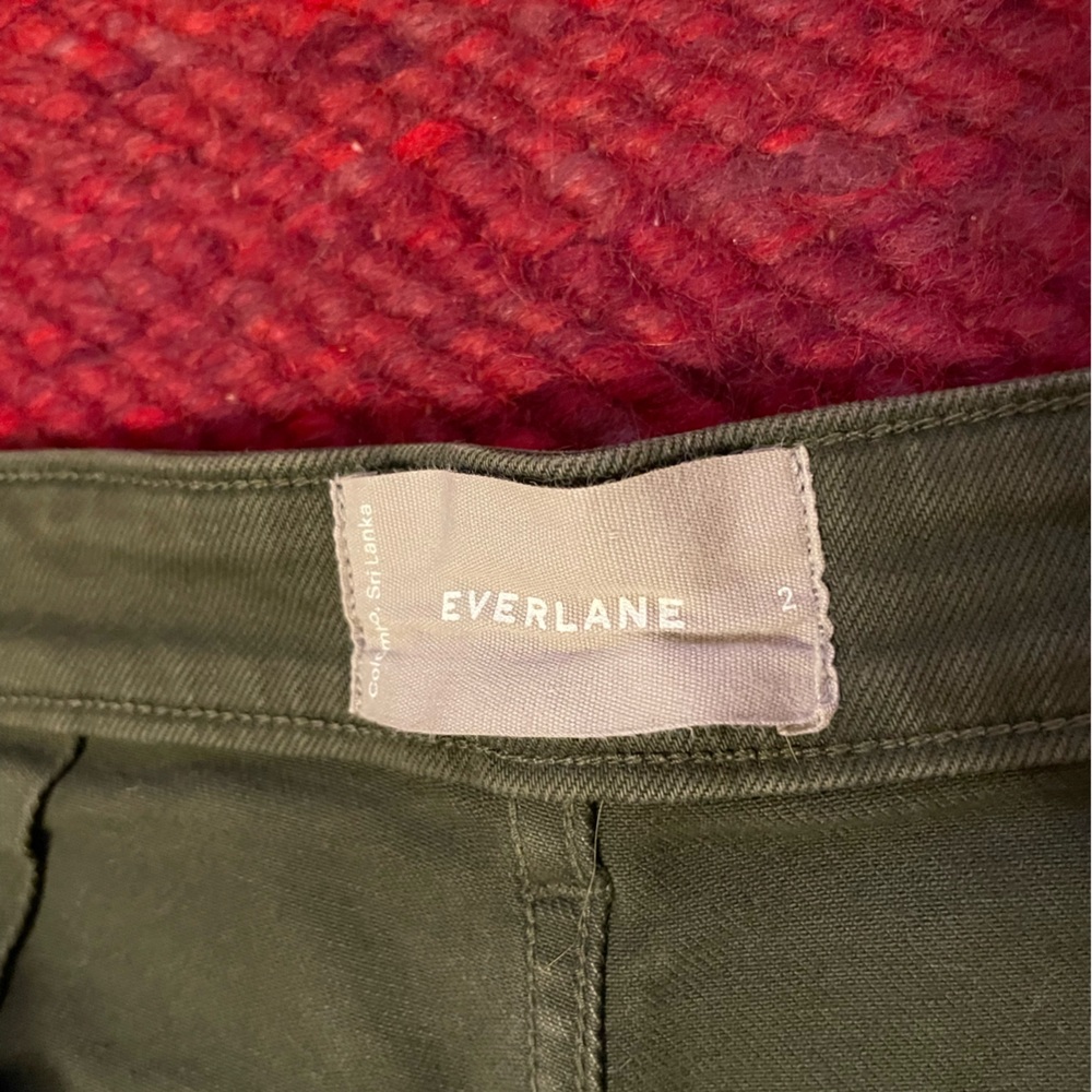 Everlane Slim Leg Crop 2 Lunar Green - Picture 7 of 8